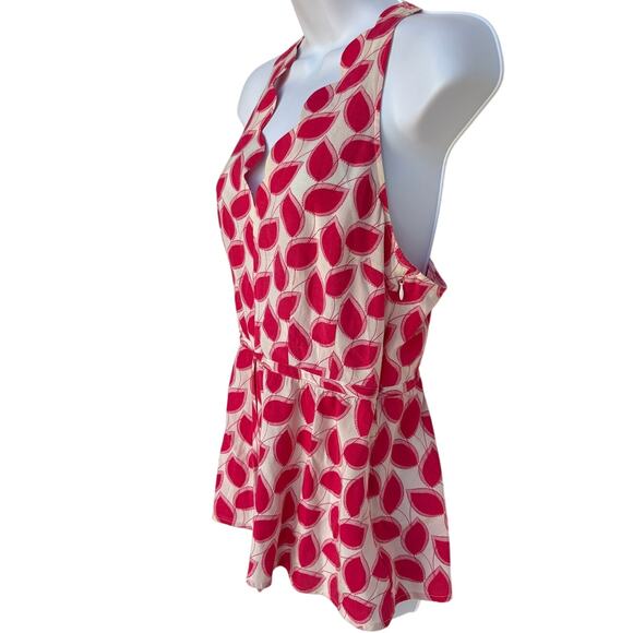 Tracy Reese Peplum Silk Blend Blouse with Scalloped Neckline  size 8 - Has Flaws - Picture 4 of 12